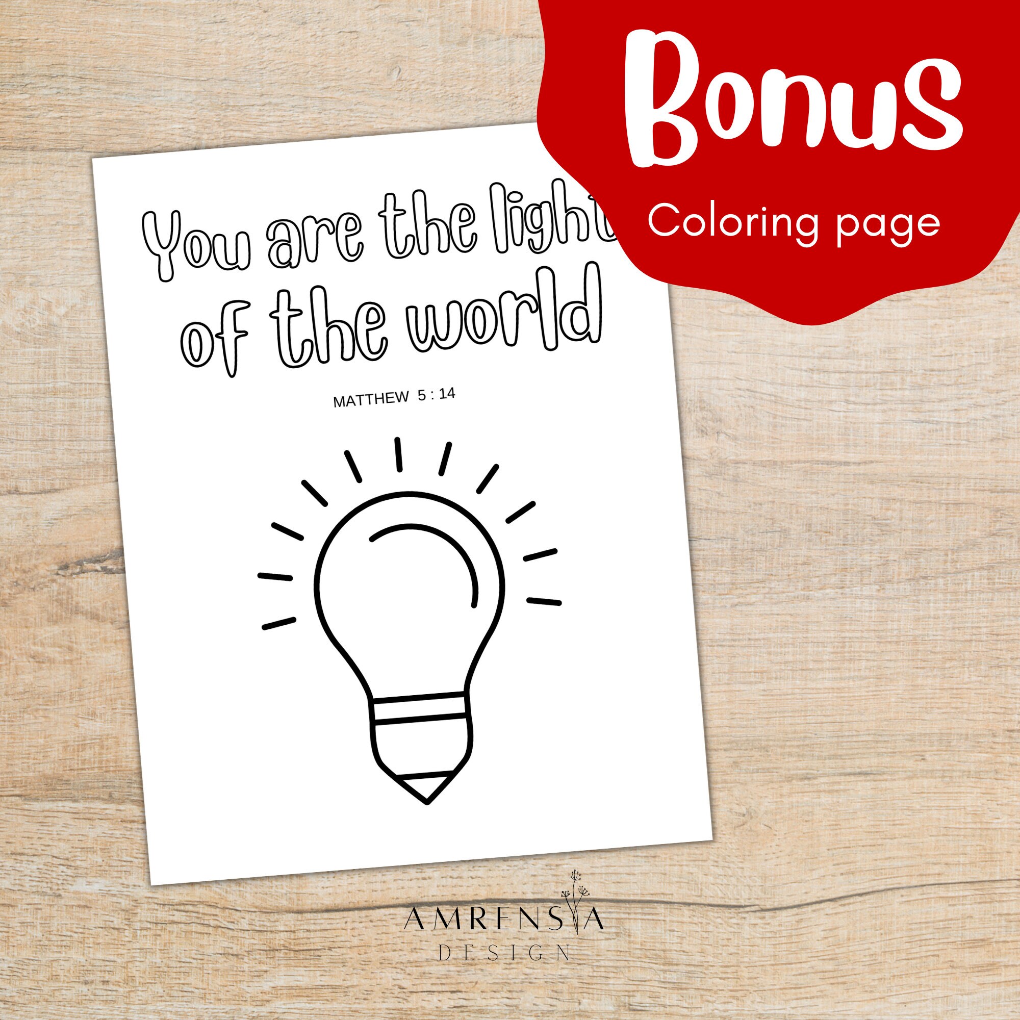 You Are the Light of the World, Sunday School Handprint, Christian ...