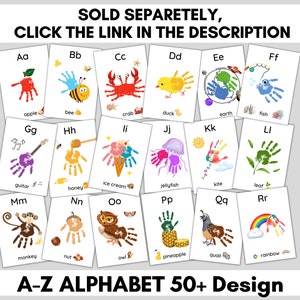 Pro Hanprint Fall Autumn Hanprint Footprint Art Kit Printable for Prek, Preschool ...