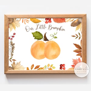 Unsere kleine Bumpkin, Baby Bumpkin Andenken, DIY Kürbis Herbst Handwerk, Baby Bum Bottom, Halloween Handwerk