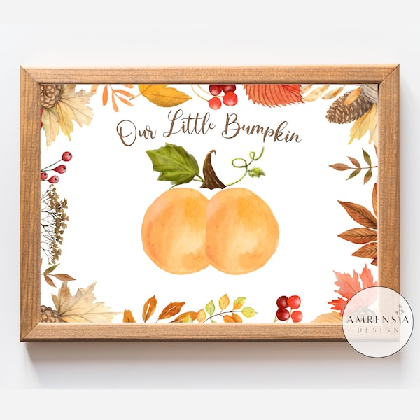 Our Little Bumpkin, Baby Bumpkin Keepsake, DIY Pumpkin Fall craft, Baby Bum Bottom, Halloween Craft