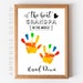 Grandpa's Gift Idea, Printable Handprint Art Template is Perfect for ...