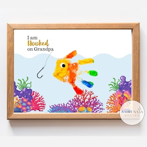 Großeltern-Tag Handabdruck-Andenken, glücklicher Großeltern-Tag, Oma-Opa-Geschenk, DIY personalisierte Baby-Kleinkind-Vorschul-Bastelaktivitäten