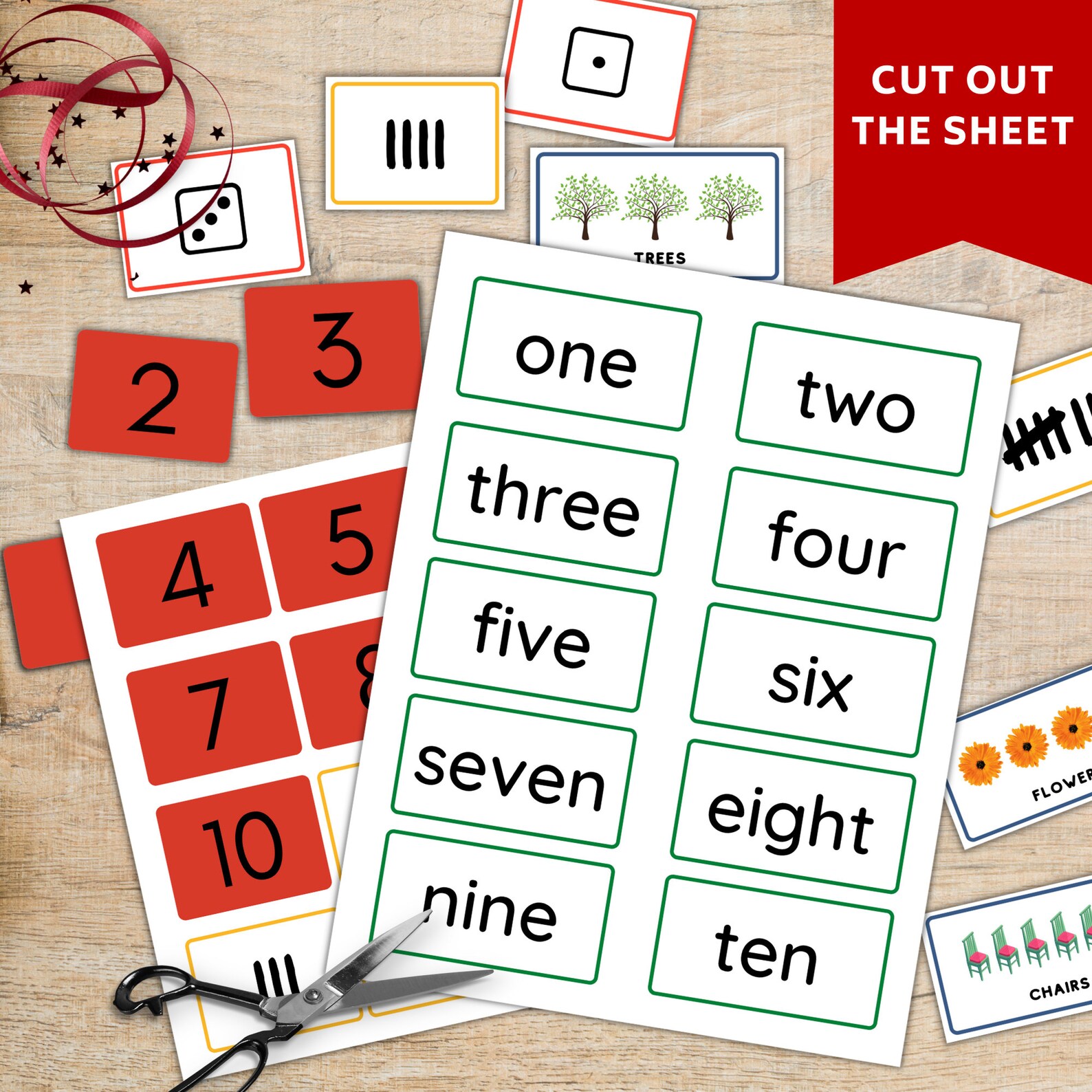number match practice 1 10 montessori worksheet printable etsy