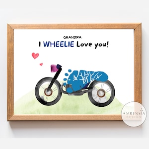 Großeltern-Tag-Fußabdruck-Andenken, glücklicher Großeltern-Tag, Oma-Opa-Geschenk, DIY personalisierte Baby-Kleinkind-Vorschul-Bastelaktivitäten