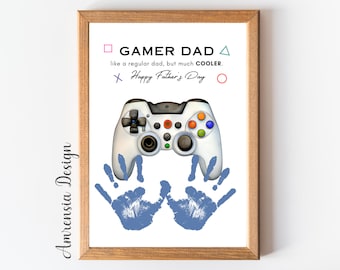 Hammer footprint art, Father's Day Gift, Birthday gift for dad, Footprint art keepsake, baby, toddler, kid craft