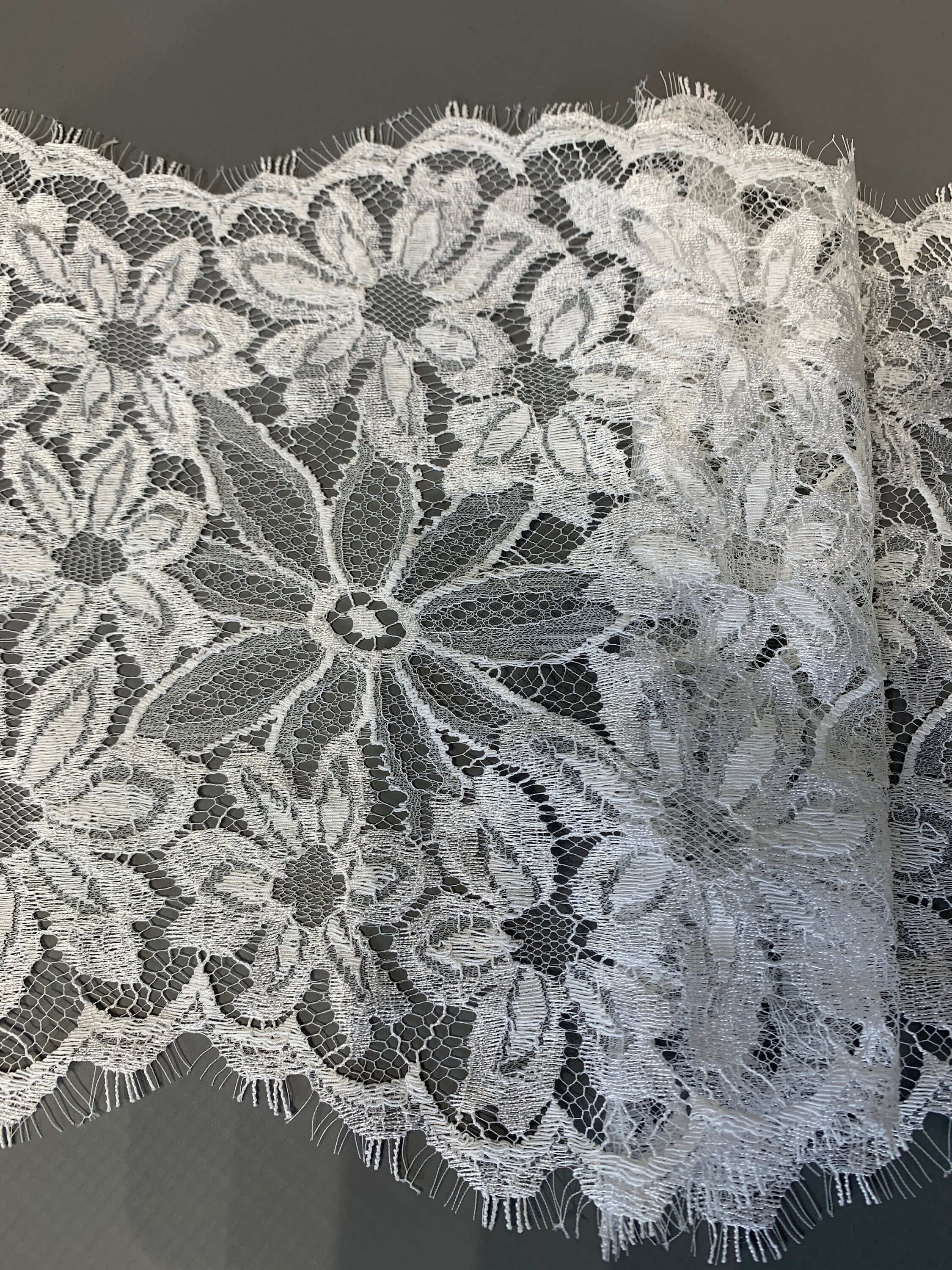 Poetic Floral Lace Trim Top