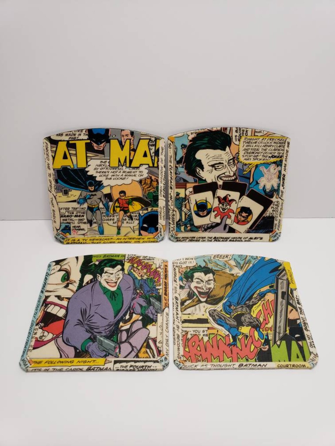 Custom DC Comicbook Coasters made from Vinyl Records set of 4 Etsy