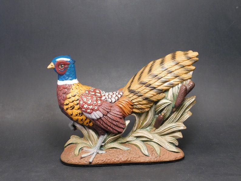 Pheasant Hand Made and Painted Ceramic Figurine Etsy