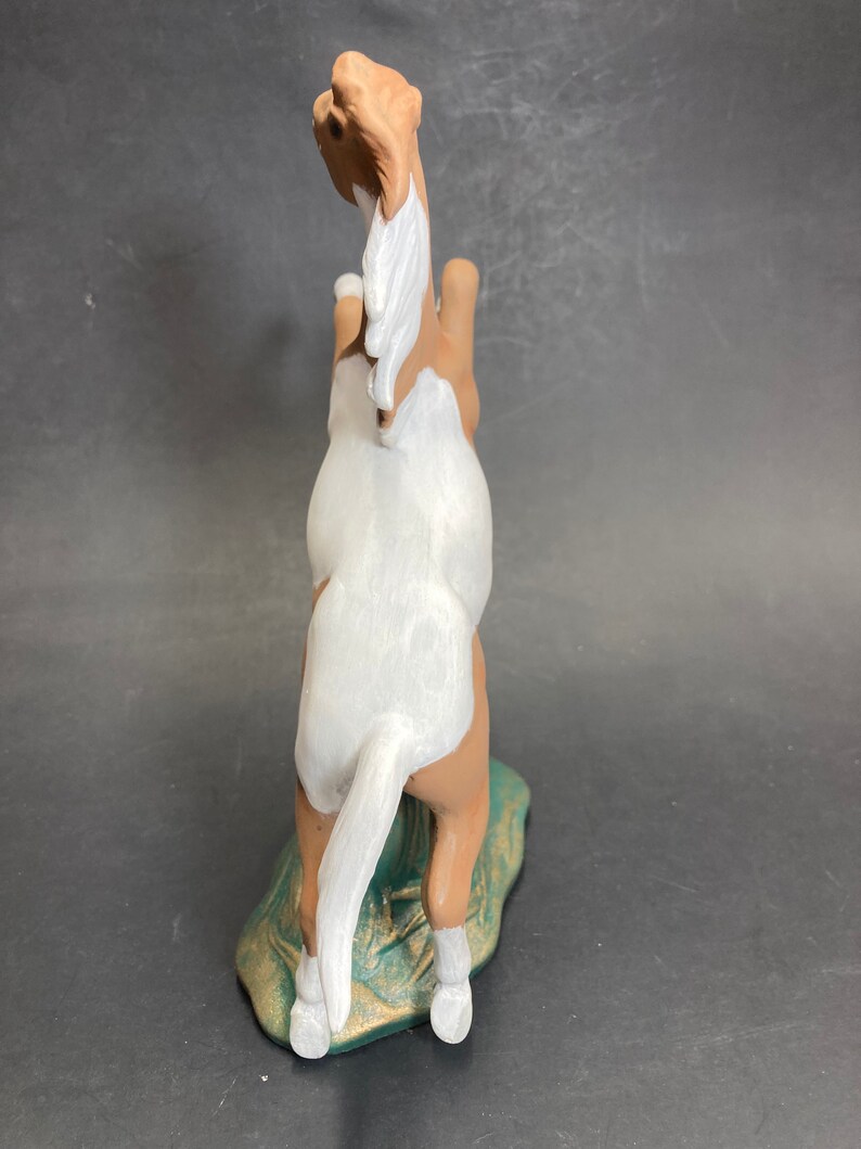 Raring Paint Horse Hand Made and Painted Ceramic Figurine Etsy