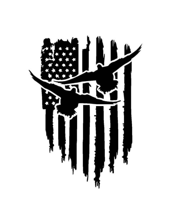 American Flag Duck Bird Hunting Hunter Custom - Etsy