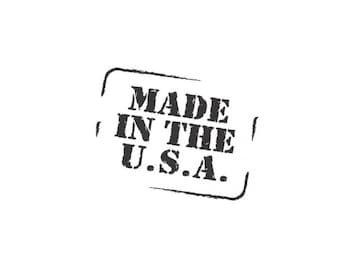 Made In The USA | United States Of America | Tag | Label | Stamp | Custom Precision Die Cut Vinyl Decal | Sticker