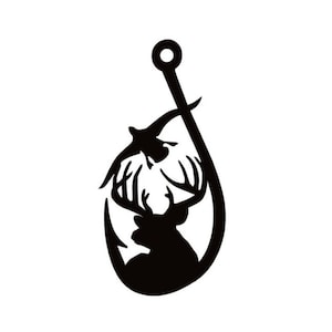 Outdoor Life | Hunt | Hunter | Hunting | Fish | Fishing | Hook | Deer | Buck | Duck | Bird | Custom Precision Die Cut Vinyl Decal | Sticker