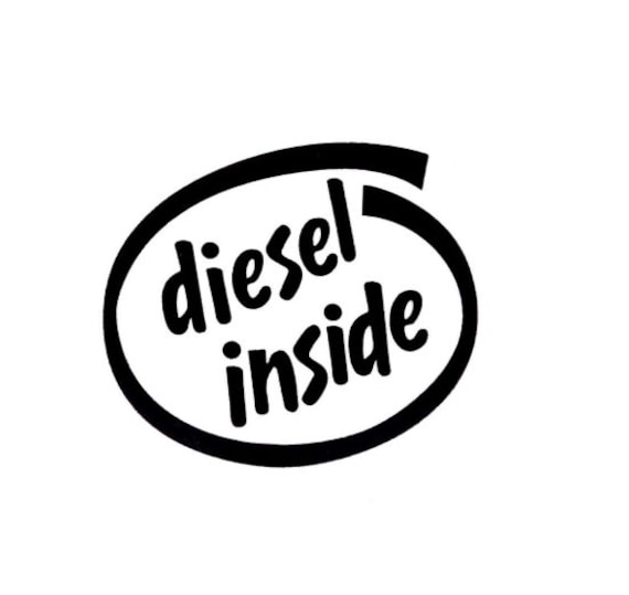 DIESEL Aufkleber 20x4cm Feinstaub Plakette Deko Dieselgate - Foto 3
