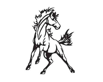 Wild Mustang | Horse | Bronco | Custom Precision Die Cut Vinyl Decal | Sticker