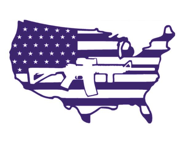 thumbnail image 2 of USA Flag Precision Cut Vinyl Decal – American Flag Sticker – Made In USA 2 of 5