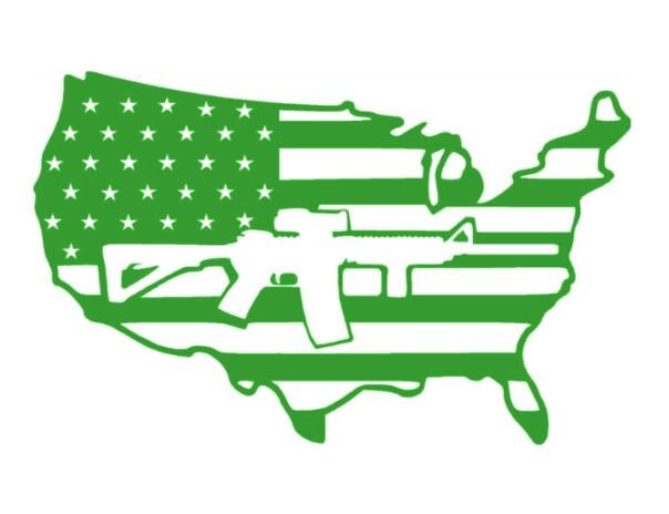 thumbnail image 2 of USA Flag Precision Cut Vinyl Decal – American Flag Sticker – Made In USA 2 of 5