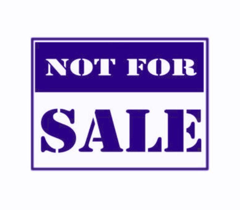 Not for Sale | Sign | Label | Custom Precision Die Cut Vinyl  display picture 2