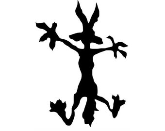 Wile Coyote | Coyote | Ouch | Dent | Custom Precision Die Cut Vinyl Decal | Sticker