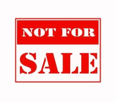 Not for Sale | Sign | Label | Custom Precision Die Cut Vinyl Decal