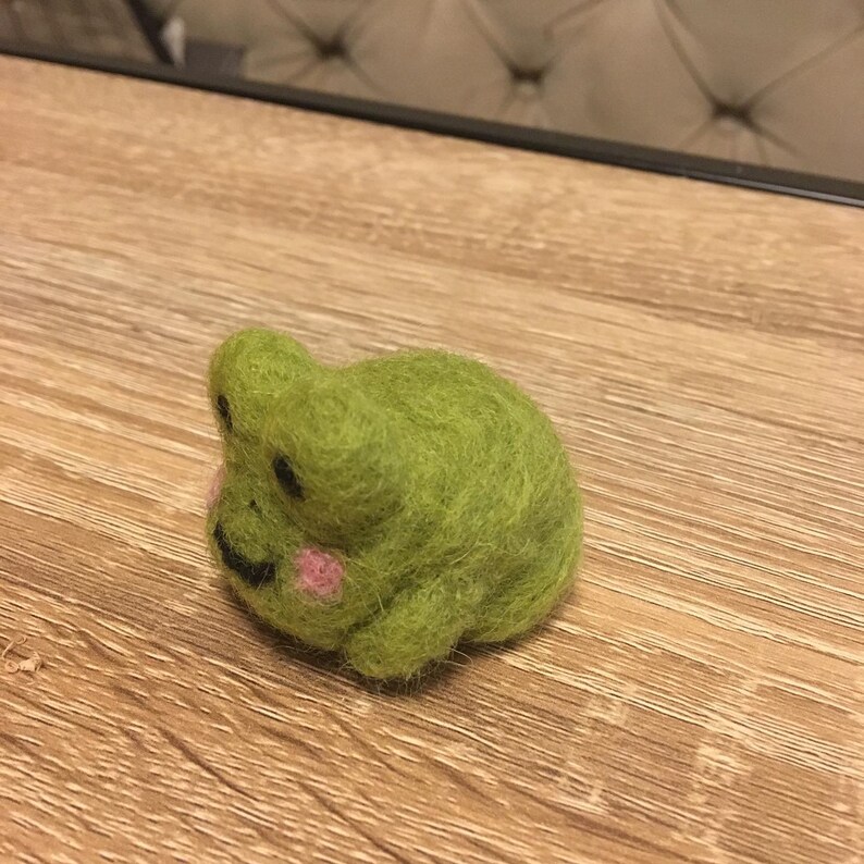 Felt Frog Wearing A Top Hat