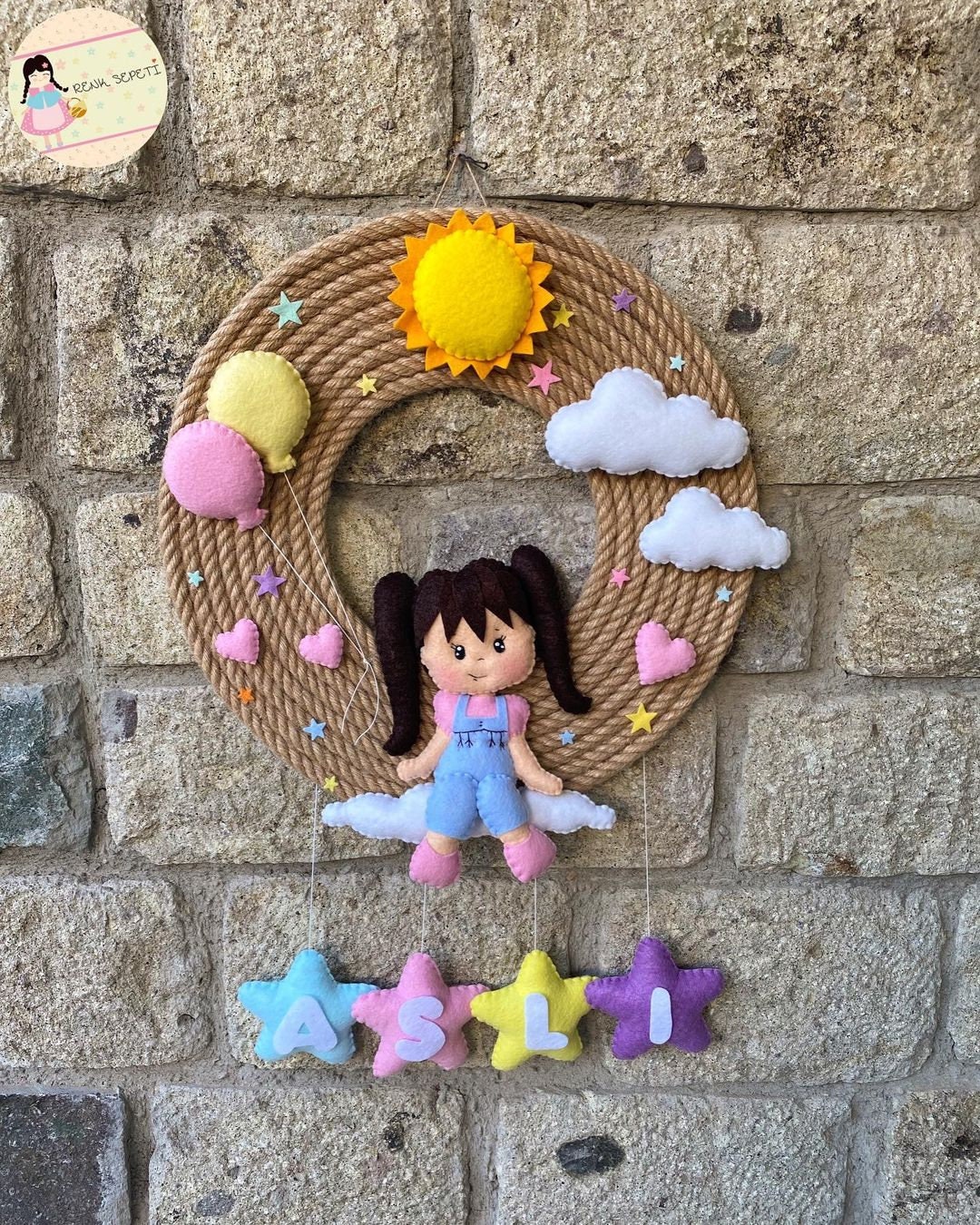 Personalized Wall Hanging baby room decor nursery wall | Etsy