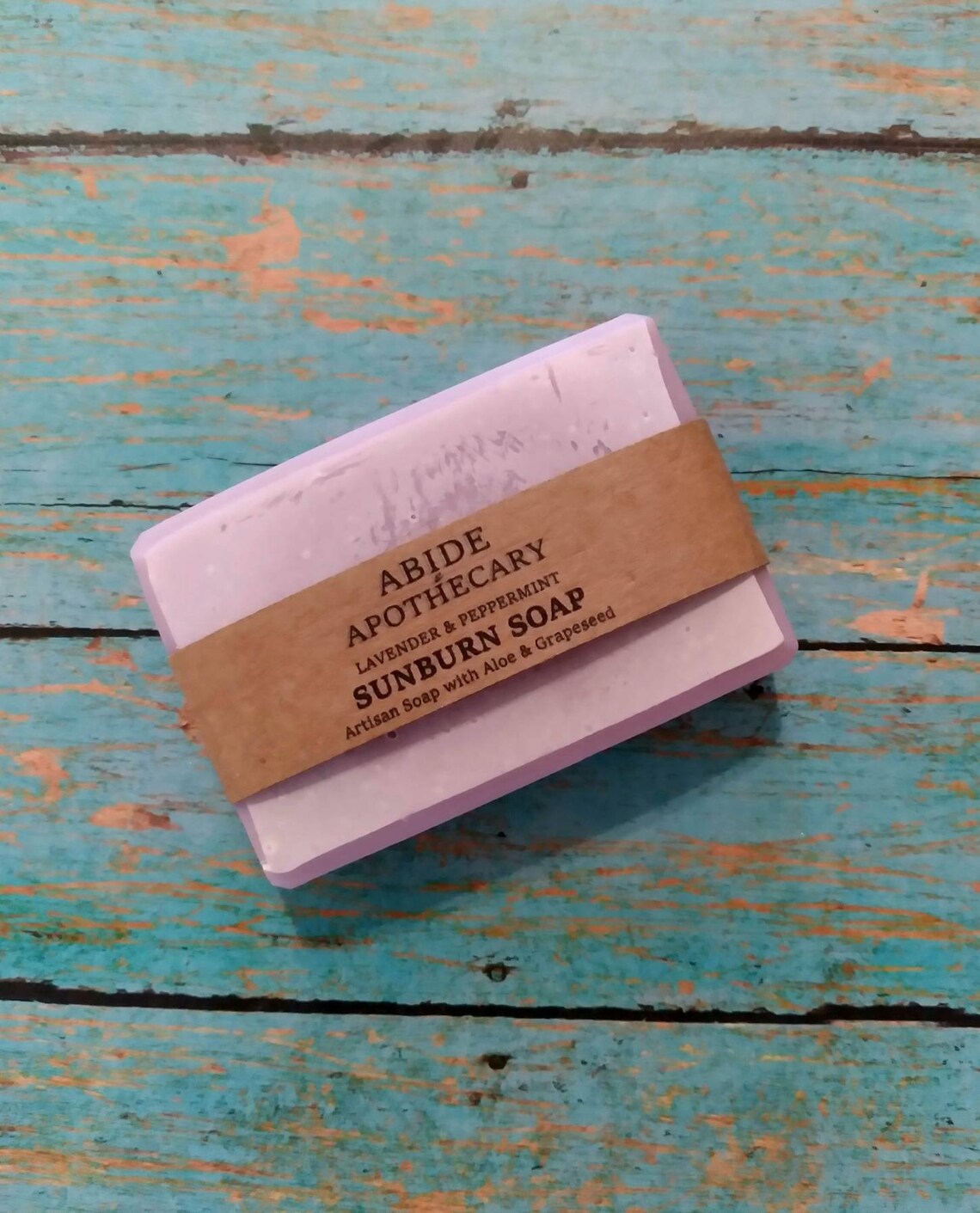 Medicinal Sunburn Soap with Lavender & Peppermint Essential Etsy