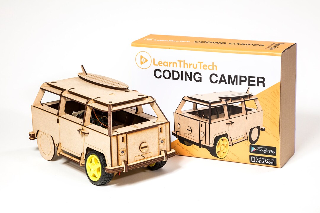 Learnthrutech Remote Control Coding Camper Kit Robot STEM Etsy