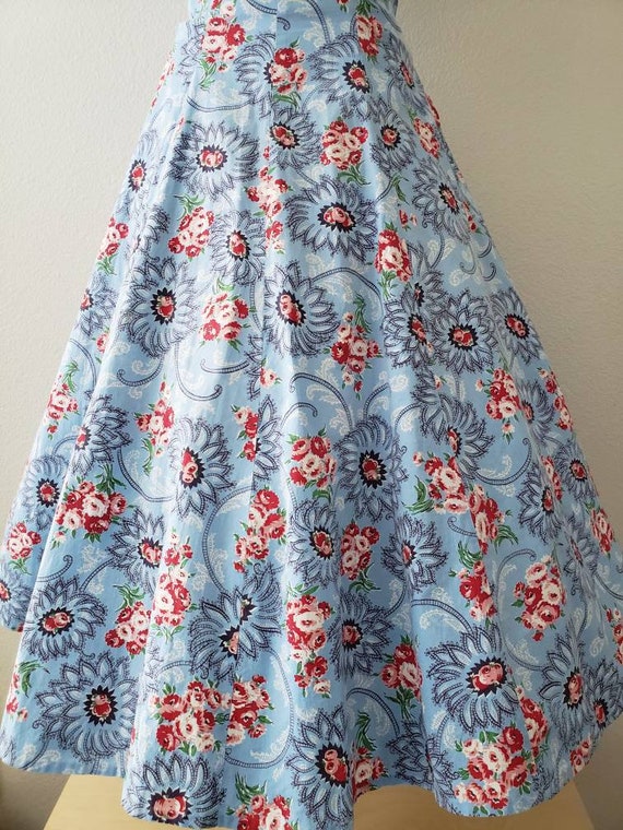 Vintage 1940s Dress, 1940s floral dress, 1940s Su… - image 6