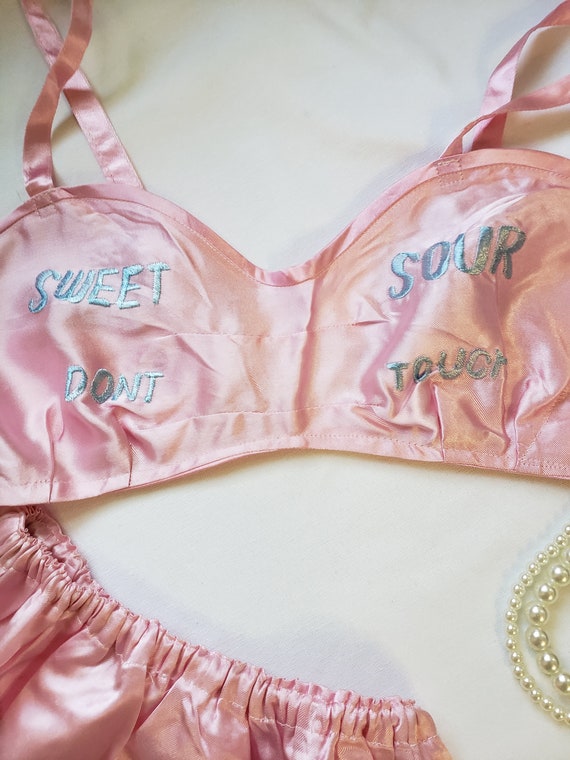 Vintage 1940s Novelty lingere set, 40s lingere se… - image 8