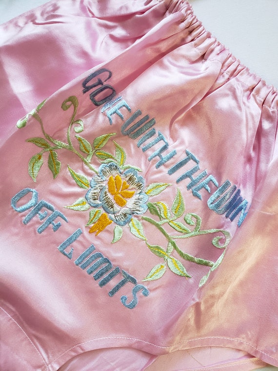 Vintage 1940s Novelty lingere set, 40s lingere se… - image 10