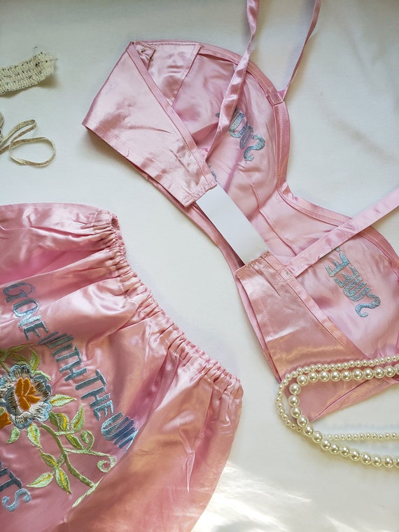 Vintage 1940s Novelty lingere set, 40s lingere se… - image 5