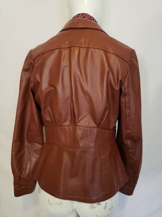 Vintage 1970s Leather Jacket, Krasners Leather ja… - image 4