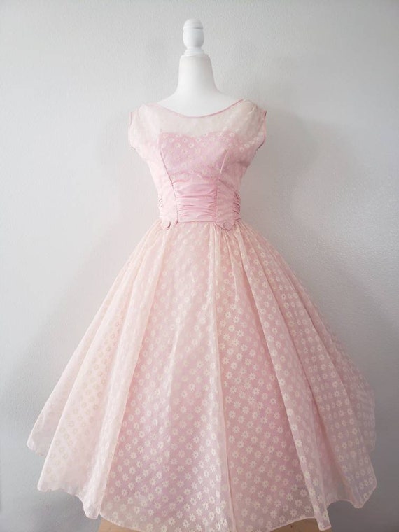 Vintage 1950s Emma Domb Pink Dress, 1950s Vintage… - image 3