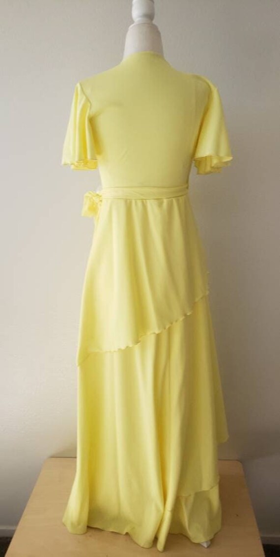 Vintage 1970s dress, 70s maxi formal dress, 70s Y… - image 7