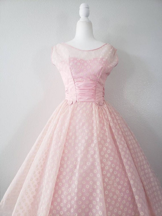 Vintage 1950s Emma Domb Pink Dress, 1950s Vintage… - image 2