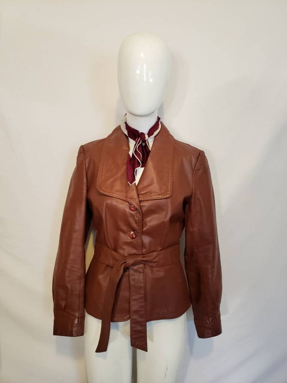 Vintage 1970s Leather Jacket, Krasners Leather jac