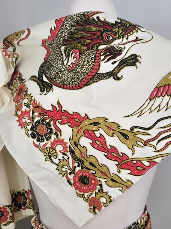 RARE 1970s Java Batik His & Hers Set,  Dragon Pho… - image 7