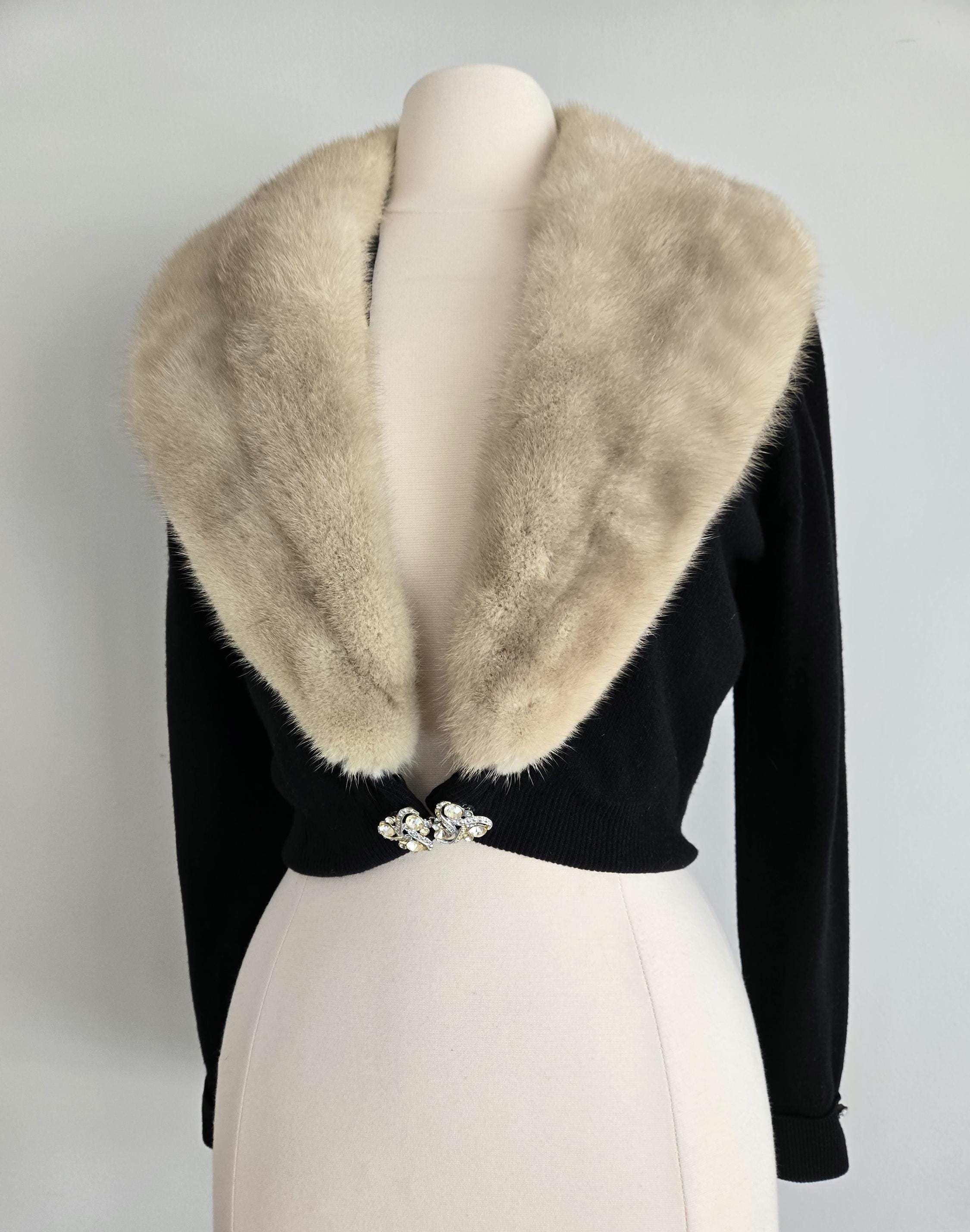 1950s Fur Cardigan - Etsy
