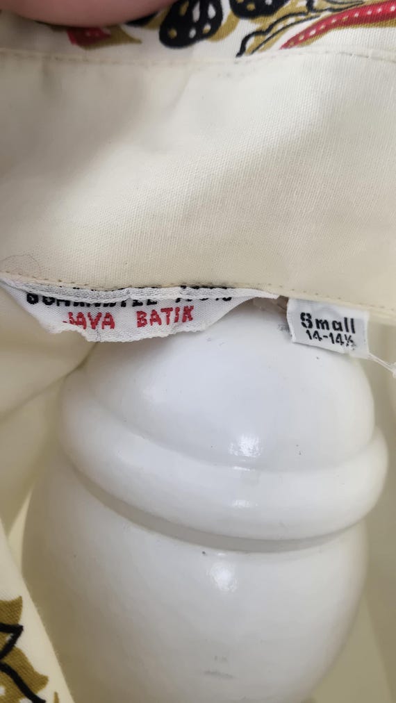 RARE 1970s Java Batik His & Hers Set,  Dragon Pho… - image 8