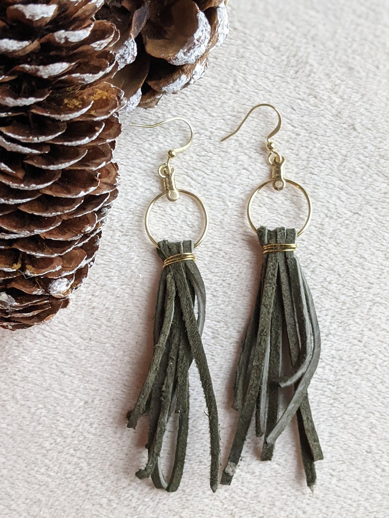 Boho Fringe Dangle Earrings