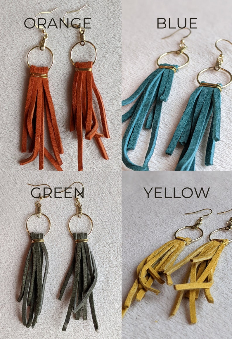 Boho Fringe Dangle Earrings