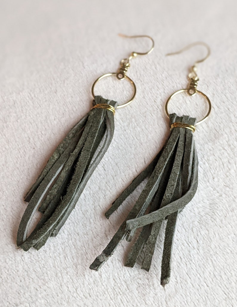 Boho Fringe Dangle Earrings