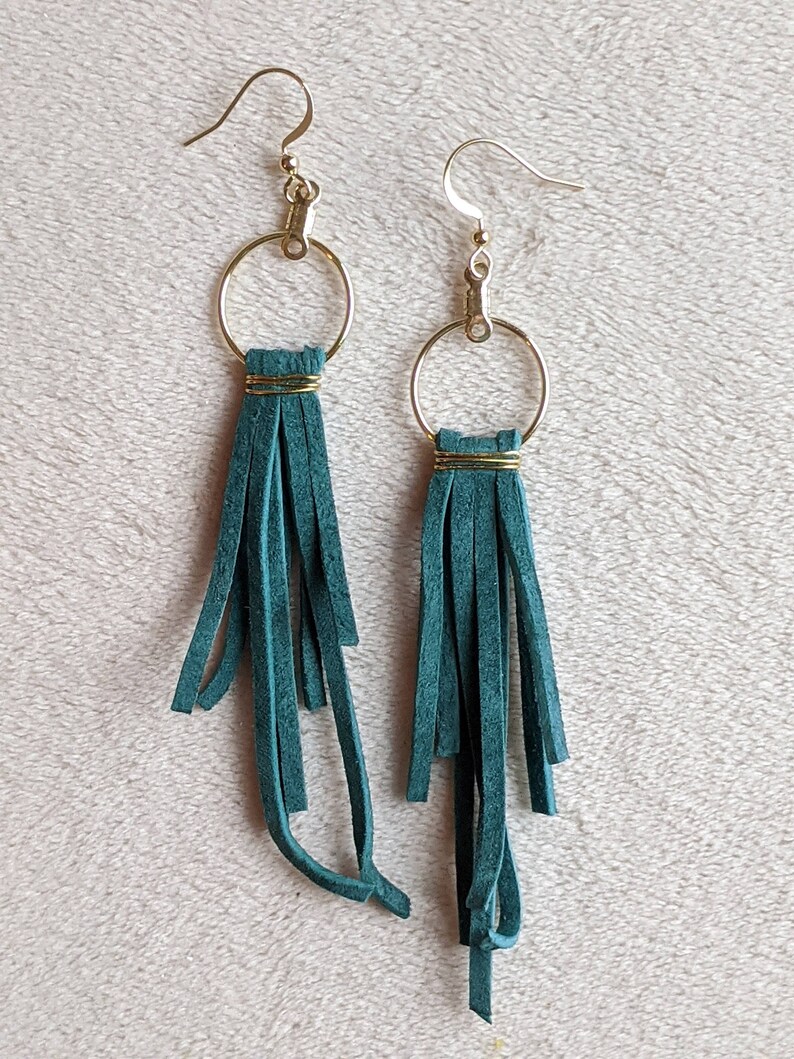 Boho Fringe Dangle Earrings