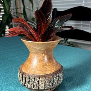 Wood Vase from Ash Wood