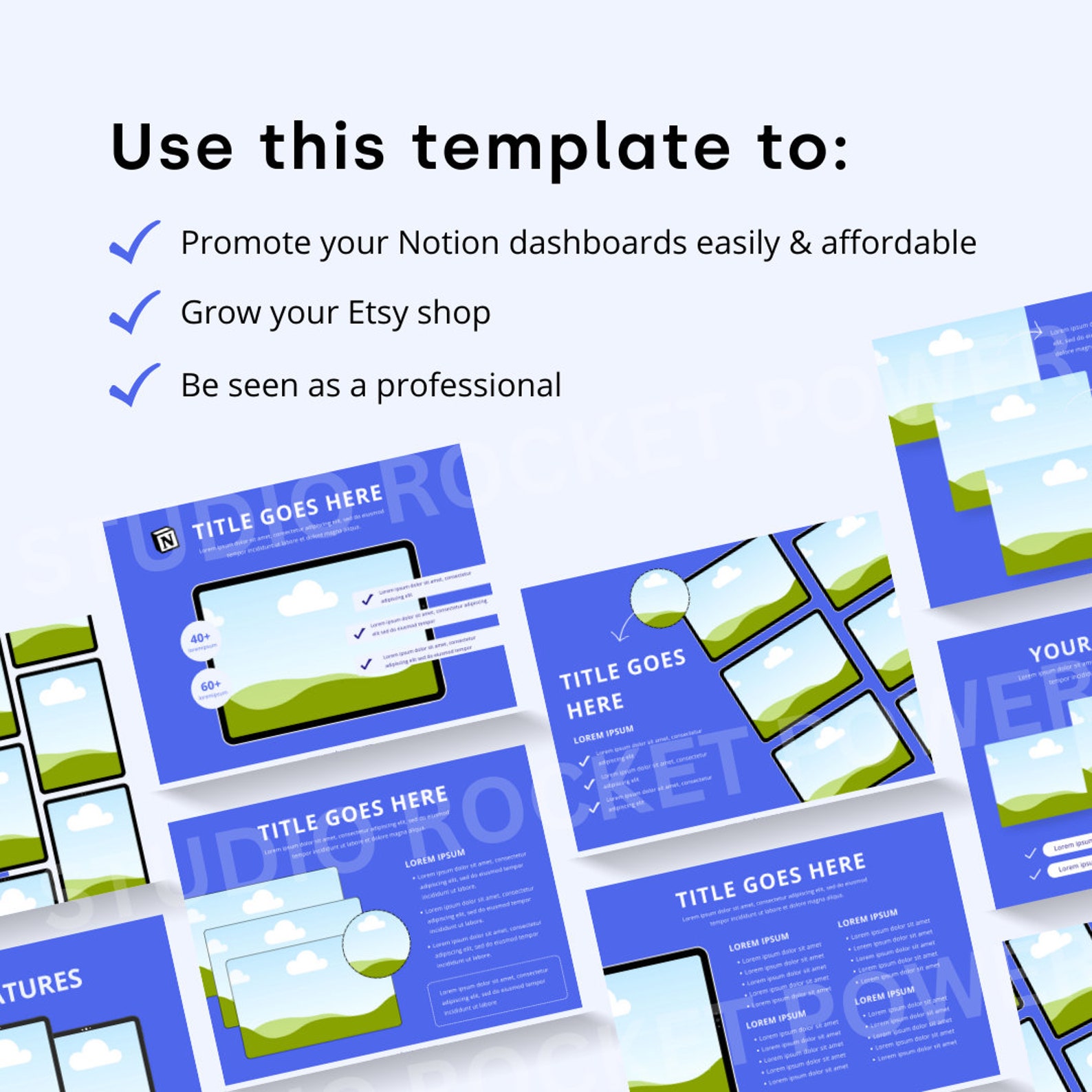 45 Notion Dashboard Mockup Templates Bundle Sell Your Notion