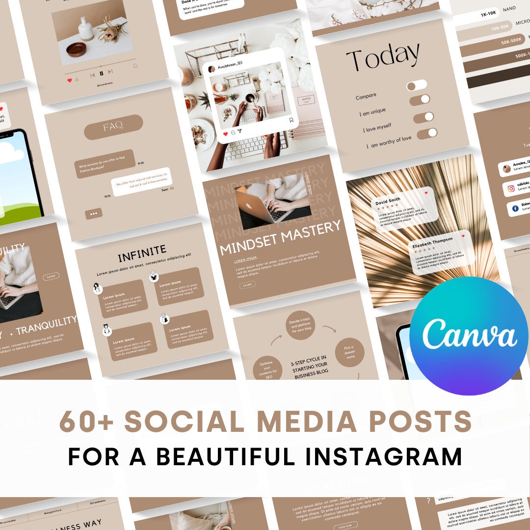 60+ Beige Social Media Post Templates for Instagram and Linkedin ...