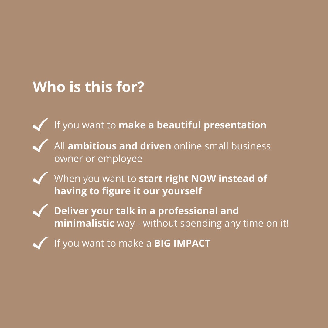 25 Beige Canva Webinar Template / Presentation Template / Slide Deck ...
