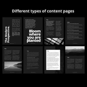 Ebook template Canva, ebook template, Canva ebook template, lead magnet template, coaching workbook, workbook template, online course workbooks, webinar action guide template, social media guide template, black ebook template, black Canva template