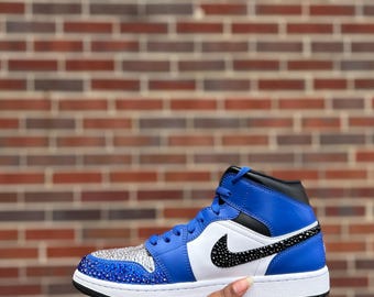 Fully Custom Rhinestone Jordans & AF1s | Advanced Design Service