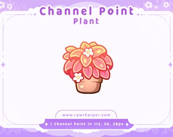 Pink Plant Twitch Channel Point Icon (Digital Download)